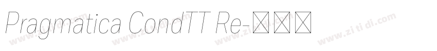 Pragmatica CondTT Re字体转换